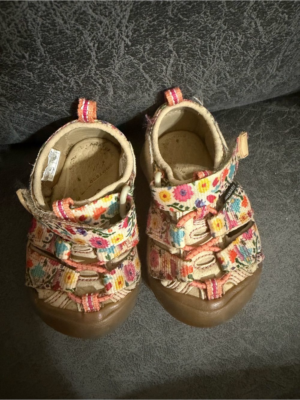 Kids Floral Keen Canvas Sandals in Multicolor